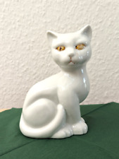 Weiße porzellankatze 16cm gebraucht kaufen  Monheim