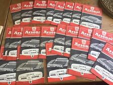 Arsenal home programmes for sale  OXTED