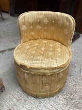 Vintage Sherborne Round Yellow Tub Bedroom Chair for sale  Shipping to South Africa