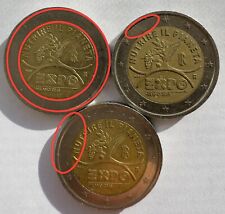 Tris monete euro usato  Zerfaliu