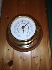 Vintage Retro Precision Brass Wall Mounted West German Porthole Barometer for sale  Shipping to South Africa