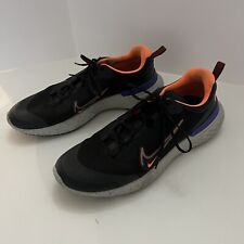 Tênis Nike masculino 15 preto laranja React Miler 2 escudo corrida DC4064-003 parte superior baixa comprar usado  Enviando para Brazil