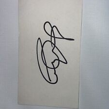 Signed white card for sale  STOKE-ON-TRENT