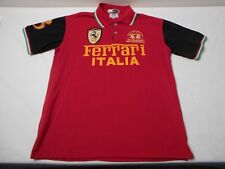 Camisa LA MARTINA tamanho XL vermelha polo Ferrari grande logotipo botão para cima colarinho descrição*, usado comprar usado  Enviando para Brazil