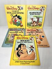 Vintage 1983 & 1986 Walt Disney BIBLIOTECA DIVERTIDA DE LER Livros Leitores Iniciantes Lote 5 comprar usado  Enviando para Brazil