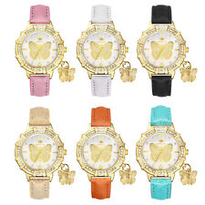 Relógio de pulso feminino boêmio pulseira de couro quartzo berloques borboleta relógios sociais comprar usado  Enviando para Brazil
