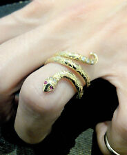 Bague serpent jaune d'occasion  Nice-