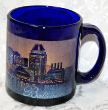 cobalt blue glass mug for sale  San Antonio