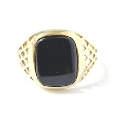Gold onyx ring for sale  CROYDON