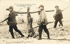 Cartão postal RPPC Martin exagero lotes de jogo no Kansas caçadores de coelhos gigantes comprar usado  Enviando para Brazil