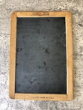 Marco de madera de dos caras antiguo de colección National School Slate Co. escuela segunda mano  Embacar hacia Argentina