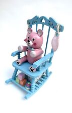 Estatueta musical giratória melodias bebê urso em cadeira de balanço música e movimento comprar usado  Enviando para Brazil