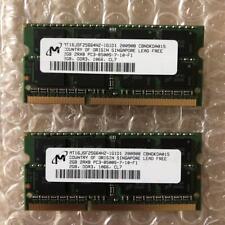 Kit de memoria Micron DDR3 2 GB x2 - 1066 MHz CL7 segunda mano  Embacar hacia Argentina