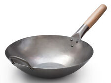 Craft Wok Płaski 30 cm ręcznie kuty wok ze stali węglowej 731W316-12in na sprzedaż  PL