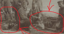 Oryg. Zdjęcie z I wojny światowej Żołnierze Naczynia kuchenne Kuchnia polowa Działo gulaszowe Naczynia Jedzenie, używany na sprzedaż  PL