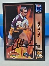 Signed 1994 Dynamic Alan Langer Brisbane Broncos Nrl Rugby League Card Vintage  for sale  Shipping to South Africa
