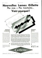 Publicité ancienne lames d'occasion  France