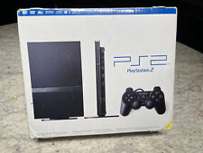 Sistema de jogos Sony Playstation 2 preto fino PS2 caixa aberta comprar usado  Enviando para Brazil
