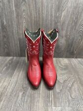 womens red cowboy boots for sale  Middletown