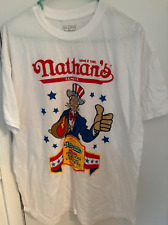 Camiseta Nathan's Hotdog Gildan tamanho XL concurso internacional de alimentação de cachorro-quente, usado comprar usado  Enviando para Brazil