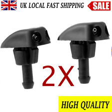 Pair Car Front Windscreen Wiper Nozzle Washer Sprayer Jet Sprinkler Universal UK for sale  SOUTHALL