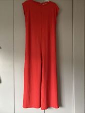 Ladies Zara Red palazzo pant jumpsuit for sale  GLASGOW