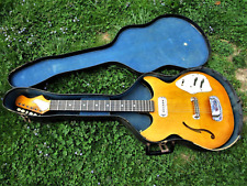 GUITARRA REBEL HARMONY H81, 1970, EUA, CAPTADOR DEARMOND, MUDANÇAS, "JOGADOR", ESTOJO, usado comprar usado  Enviando para Brazil