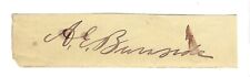 Usado, Clipe autógrafo grande 5 por 1,5 polegadas Ambrose Burnside general/governador comprar usado  Enviando para Brazil