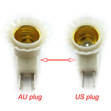 1X E27 US AU Plug Adaptador Conversor para Lâmpada LED Base Soquete Ligado Desligado comprar usado  Enviando para Brazil