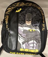 Usado, Mochila masculina DC Comics Batman School 16" The Dark Knight alças pretas amarelas comprar usado  Enviando para Brazil