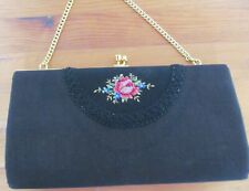 Vintage embroidered clutch for sale  READING
