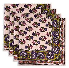 17x17" Table Dinging Napkin Set Of 10 Pcs Cotton Floral Print Party Cloth Napkin comprar usado  Enviando para Brazil
