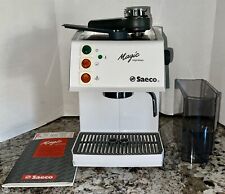 Vtg White Saeco Magic Espresso Coffee Machine Maker Tested 1-2 Cups Hot Water for sale  Shipping to South Africa