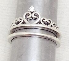 Anel de banda dupla estilo tiara prata esterlina 925 LA tamanho 7 comprar usado  Enviando para Brazil