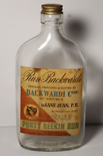 1959 botella de ron vintage San Juan Puerto Rico murciélago gráfico backwardi botella cooperativa, usado segunda mano  Embacar hacia Argentina