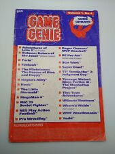 Nintendo Entertainment NES Galoob Game Genie Code Actualización Volumen 1 Número No. 4 segunda mano  Embacar hacia Argentina