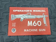 M60 operators manual for sale  Huntingburg