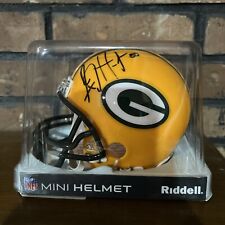 Mini casco Riddell auténtico firmado por Green Bay Packers AJ Hawk segunda mano  Embacar hacia Argentina