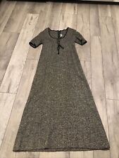 Usado, Vestido Jean Varon gris/negro vintage década de 1970 talla 9 o 10 segunda mano  Embacar hacia Argentina