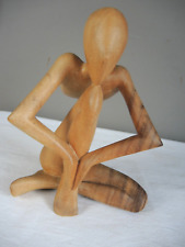 Schöne holzskulptur meditatio gebraucht kaufen  Lemgow