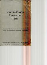 Competitions equestres 1981 d'occasion  Bray-sur-Somme