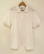 Usado, Camisa polo masculina J.Crew 100% algodão pique tingida manga curta branca tamanho XL comprar usado  Enviando para Brazil