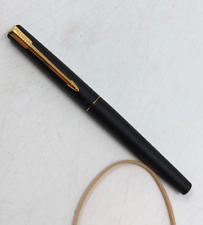 Parker Fountain Pen Epoxy Matt Black Gold Trim (3) T2370 C3642 for sale  Shipping to South Africa