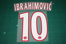 PSG 13/14 #10 IBRAHIMOVIC Champions League Homekit Stampa Nome usato  Spedire a Italy