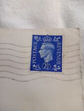 Cubierta de sello de ingresos azul 2 1/2 Pense Rey Jorge VI/Nuremberg Alemania 1937 segunda mano  Embacar hacia Mexico