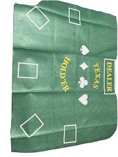 Poker Table Top 26X36” Green Texas Holdem Rollout Felt Layout Clean 5 Players for sale  Shipping to South Africa