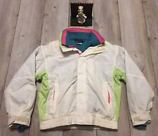 Jaqueta de esqui rara vintage anos 80 Columbia Bugaboo branca neon e núcleo masculina M BOM comprar usado  Enviando para Brazil