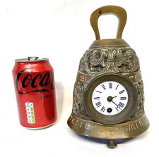 RARE Antique Brass Bell Shaped Miniature Bell Shaped Clock for sale  Shipping to South Africa