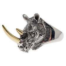 Rhinocerous ring .925 for sale  NEWTON ABBOT