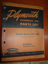 1949 plymouth p17 for sale  Romeo